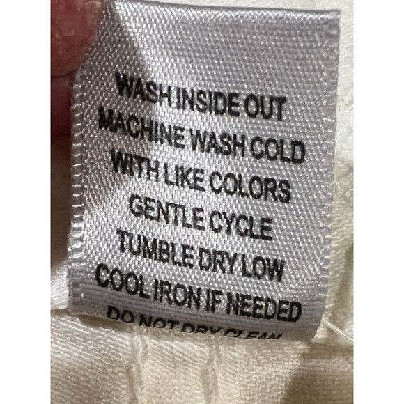 NWT Women’s Cache Ivory 5 Pocket Jeans Cotton Blend Size 8 - Picture 9 of 9